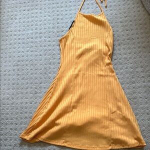 Forever 21 Orange Yellow Halter Sundress